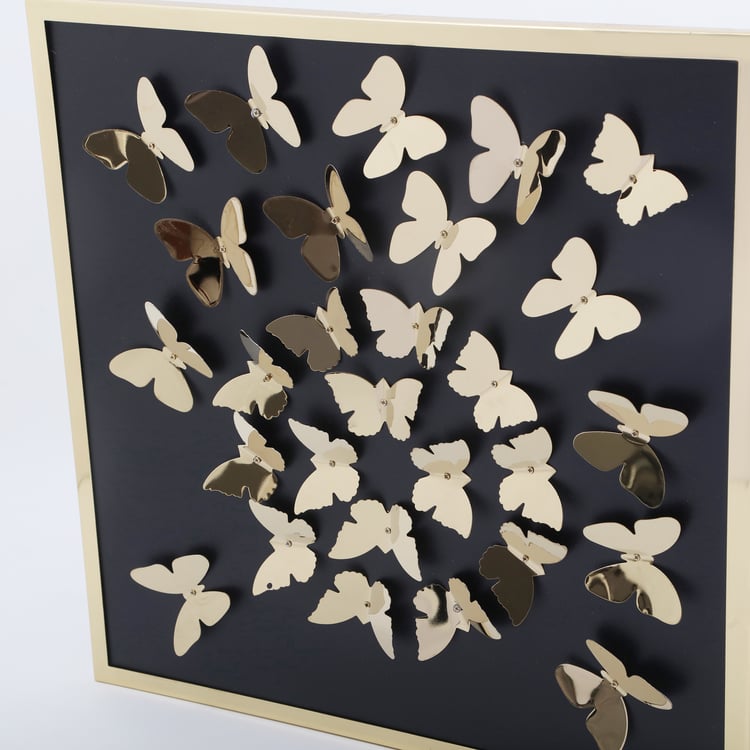 Butterfly Framed Metal Wall Art