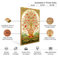 Tree of Life Pichwai With Ganesh Wood Print Wall Art