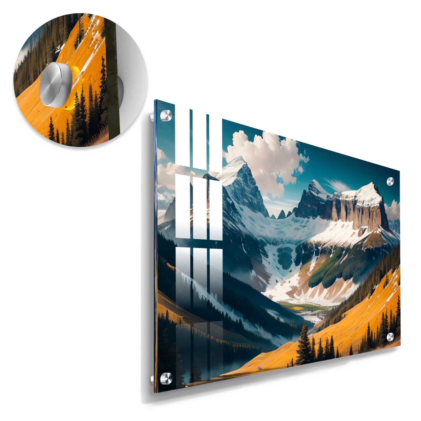 Cloud and Mountains Astonish Landscape Luxury Wall Art Painting