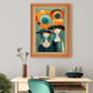 Two English Ladies With Colorful Hats Wood Print Wall Art 18x23 Inches