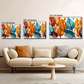 Colorful Leaves Luxury Wall Art Painting