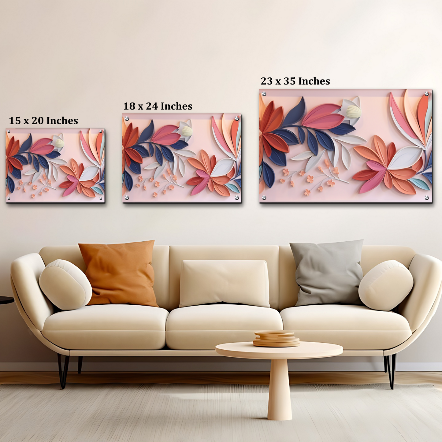 3D Colorful Flowers Luxury Wall Art Painting