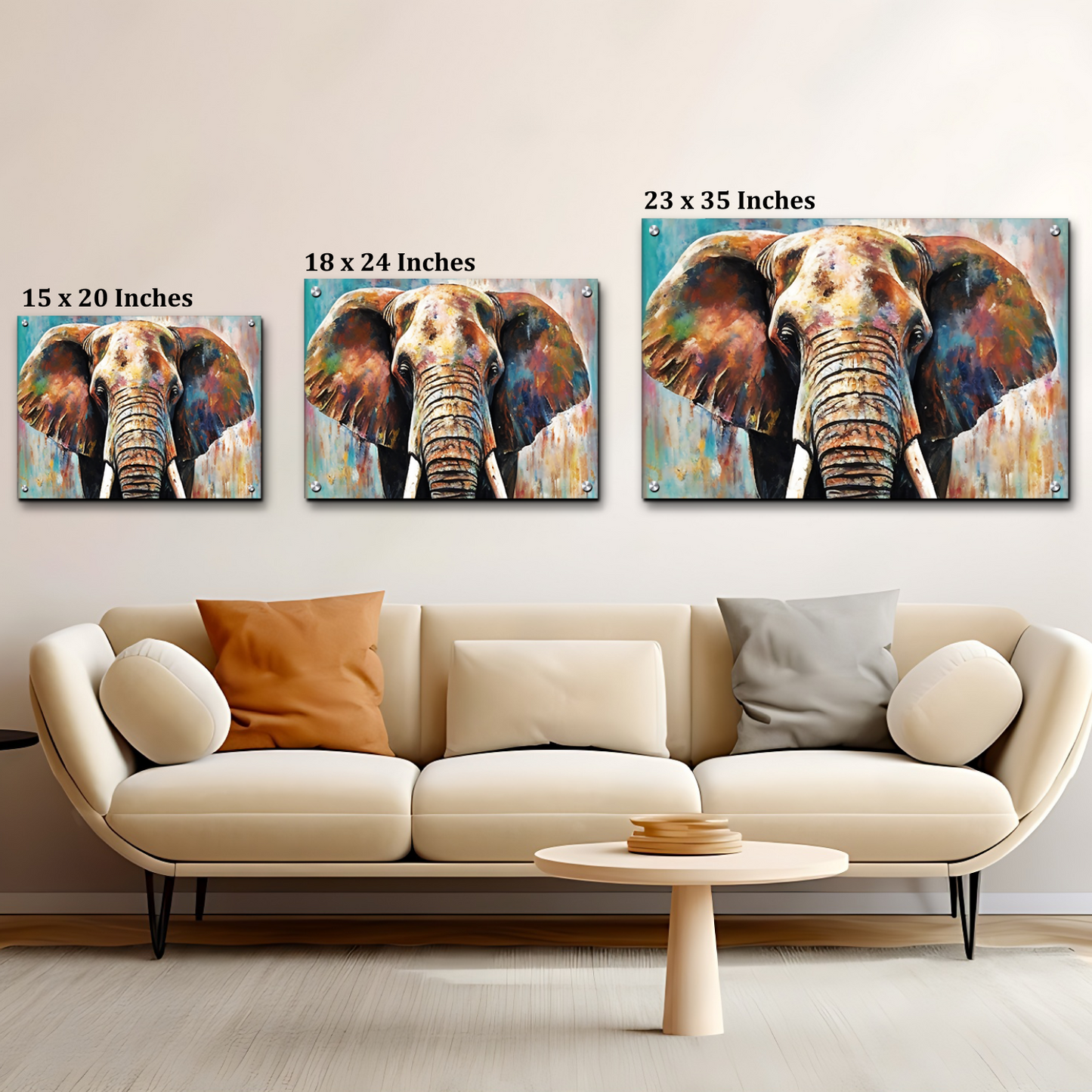 Elephant Luxury Wall Art Vastu Painting