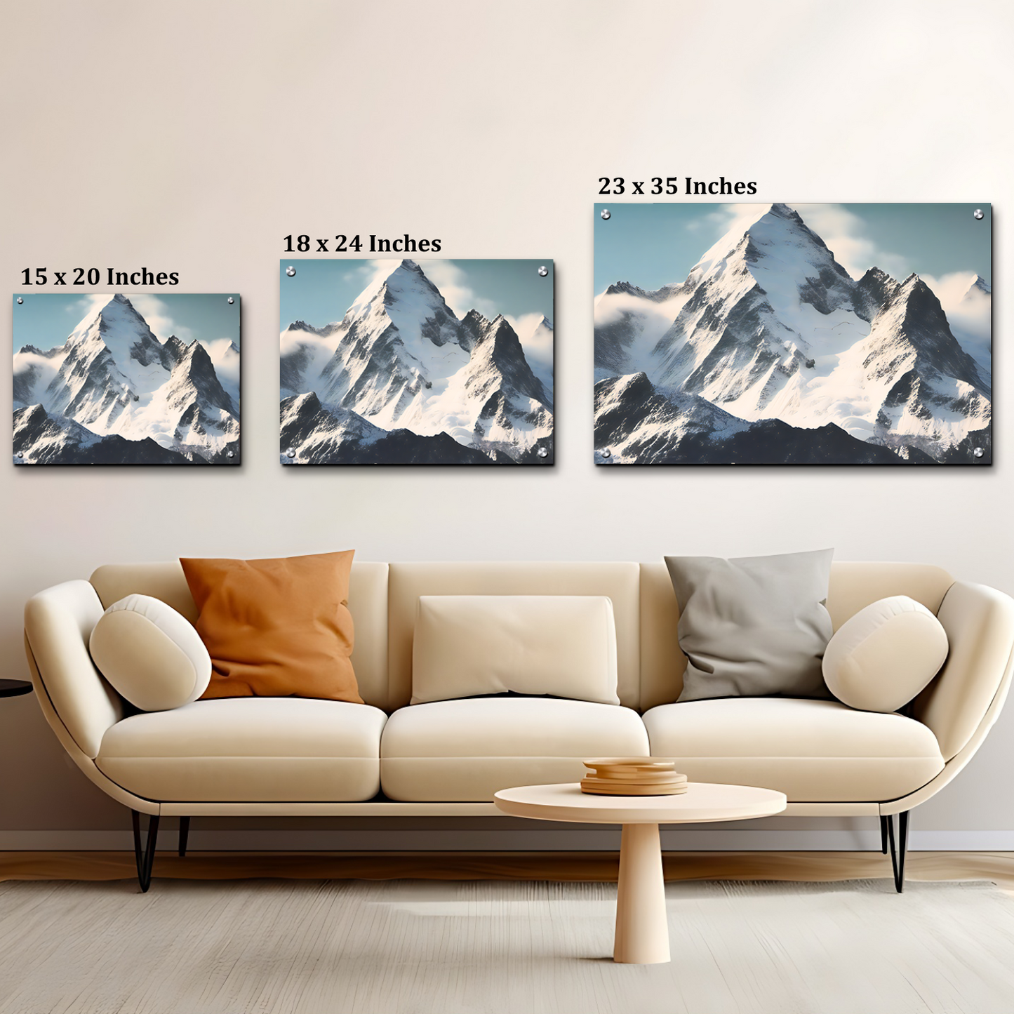 Ice Mountain Nature Landscape Luxury Wall Art Painting