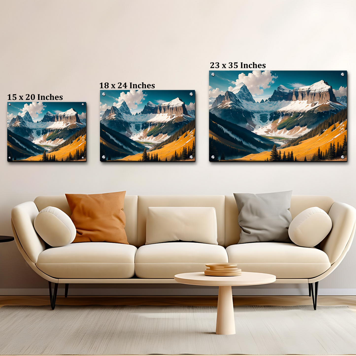 Cloud and Mountains Astonish Landscape Luxury Wall Art Painting