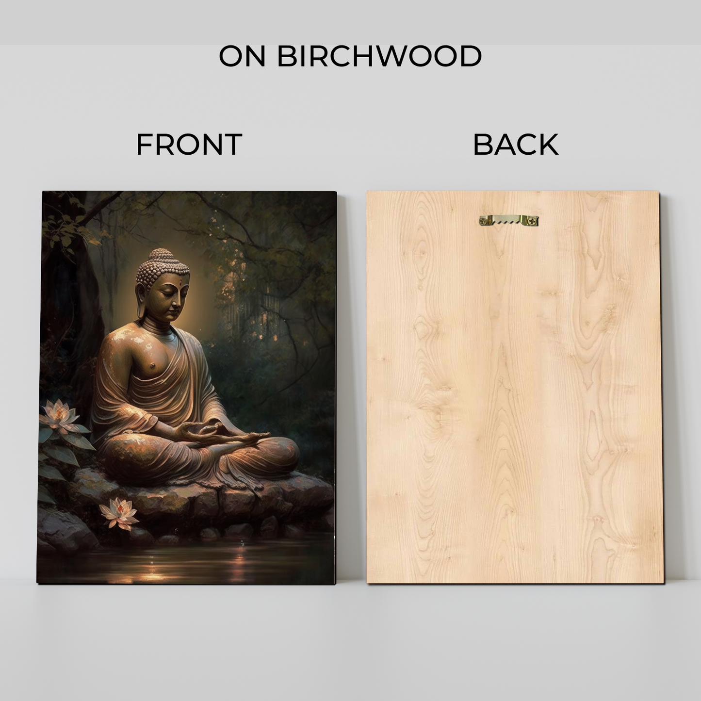 Meditating Buddha Wood Print Wall Art