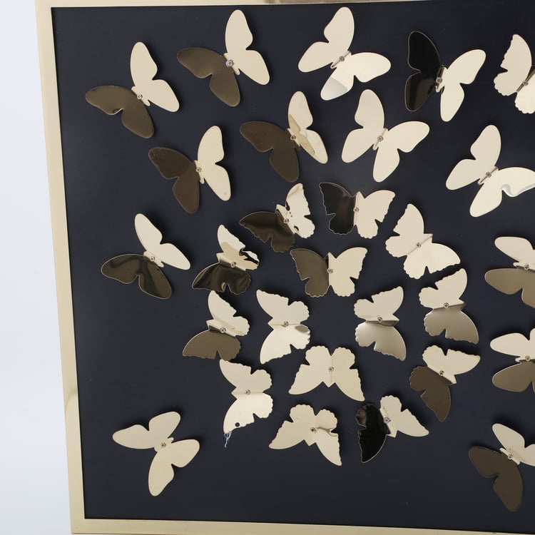 Butterfly Framed Metal Wall Art