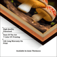 Mushrooms Nature Wood Print Wall Art 23x17.5 Inches