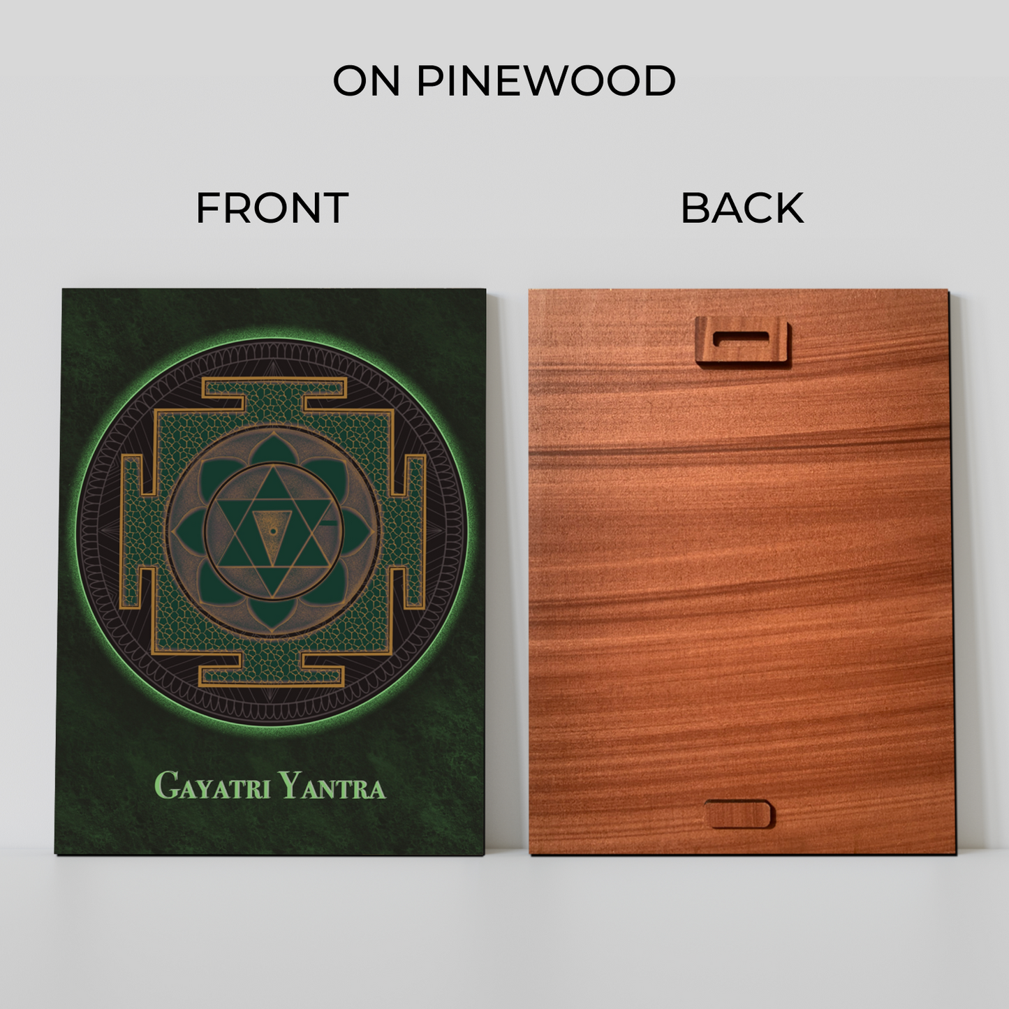 Set of 3 Prosperity & Wealth Yantra Wood Print Wall Art
