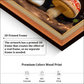 Mushrooms Nature Wood Print Wall Art 23x17.5 Inches