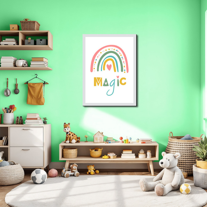 Rainbow Magic Wood Print Wall Art