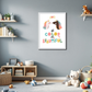 Colorful Unicorn Wood Print Wall Art
