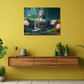 Buddha Meditating in Water Wood Print Wall Art