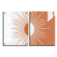 Abstract Sun Mid Century Wood Print Wall Art Set of 2