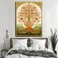 Tree of Life Pichwai With Ganesh Wood Print Luxury Wall Tiles Set