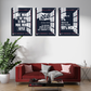 Self Motivational Inspired Quotes Wood Print Wall Art Set of 3