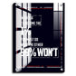 1% Selfmotivational Inspired Quotes Wood Print Wall Art