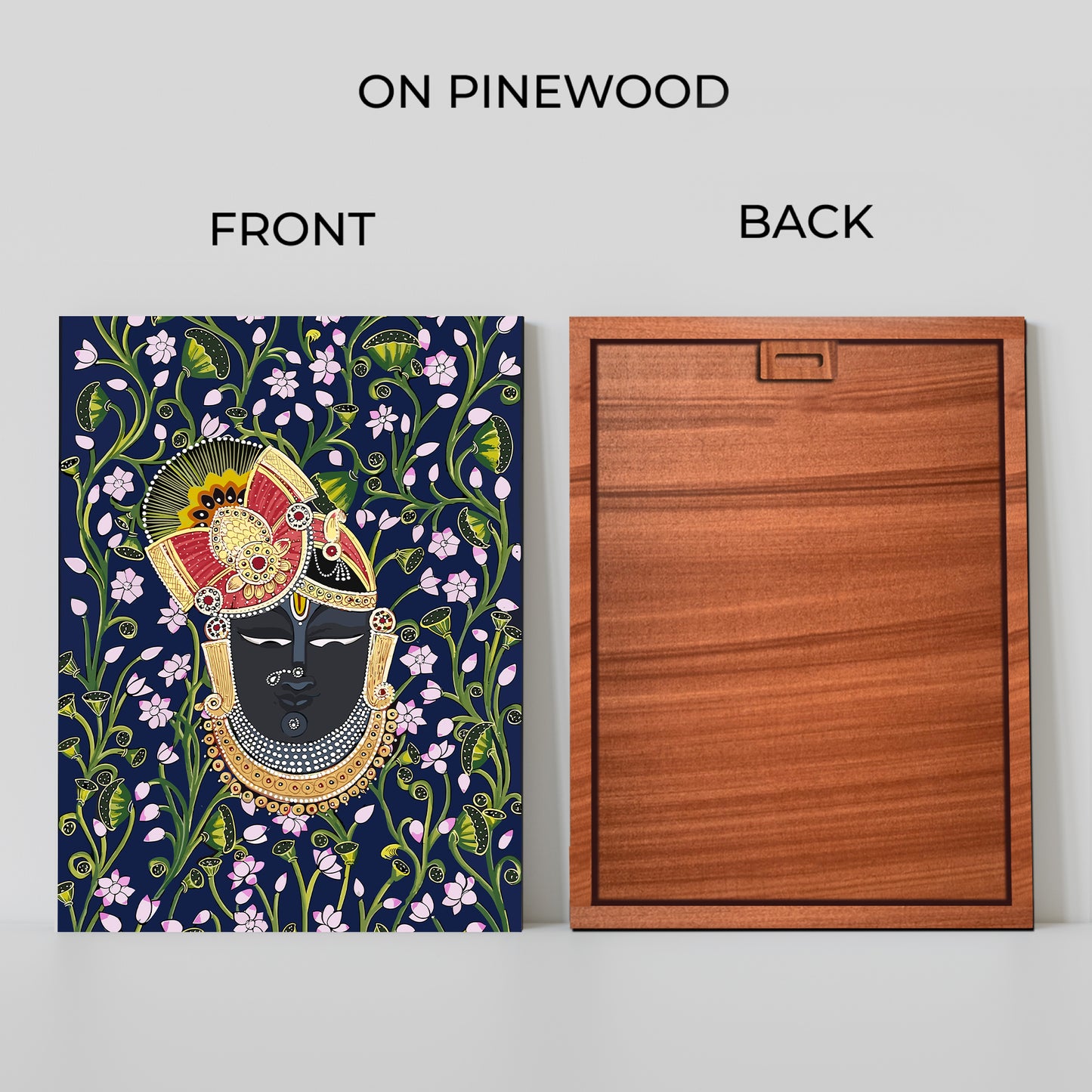 Shrinath Ji Pichwai Wood Print Wall Art