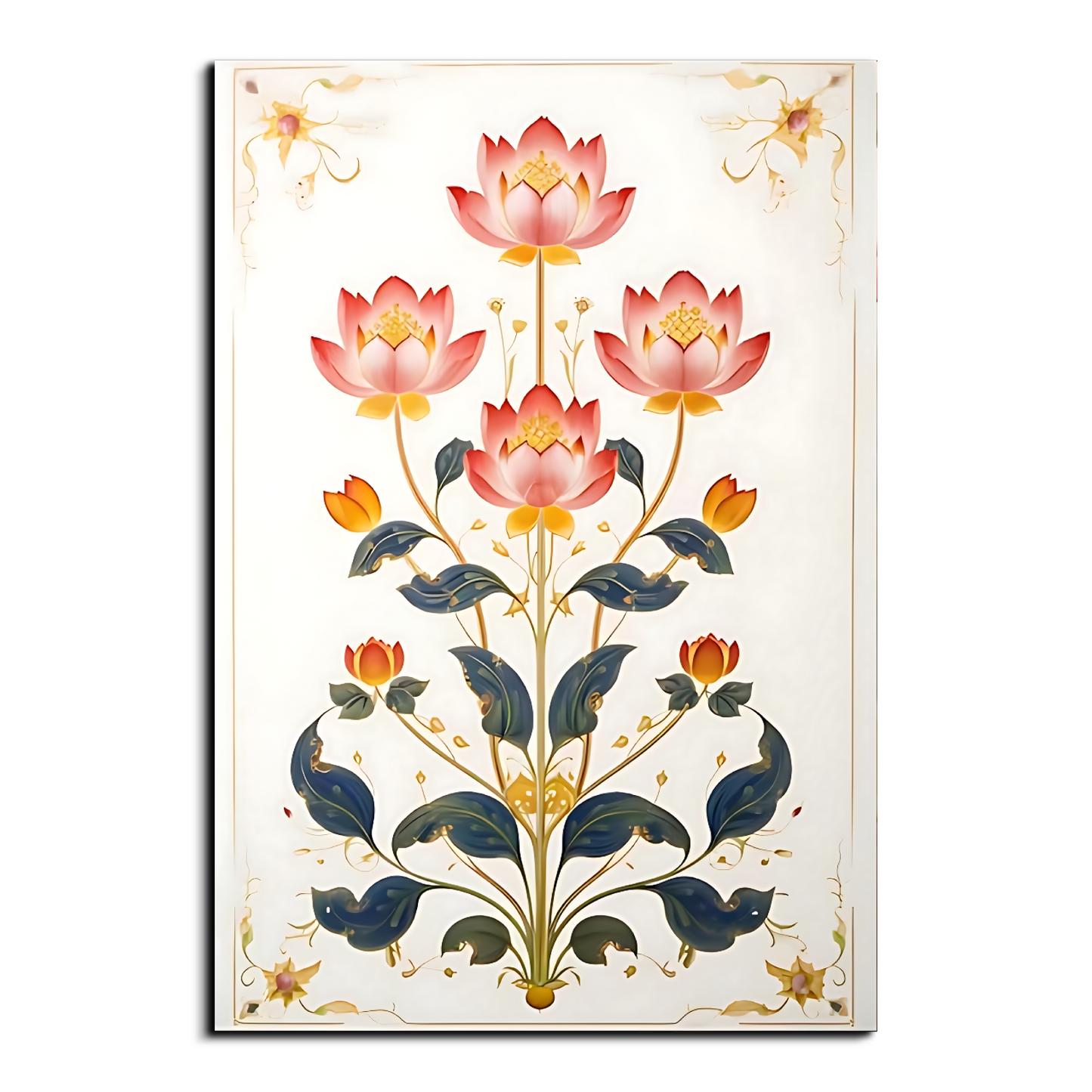 Flowers Branch Wood Print Wall Art