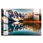 Mountains Mirror Nature Landscape Luxury Wall Art Painting