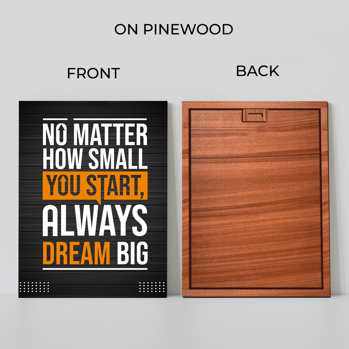 No Matters Inspired Quotes Wood Print Wall Art
