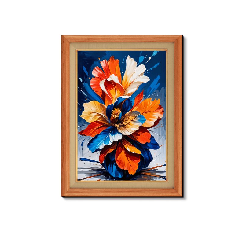 Bunch Of Flowers Wood Print Wall Art 18x23 Inches