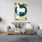 Cow and Lotus Pichwai Wood Print Wall Art