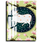 Cow and Lotus Pichwai Wood Print Wall Art