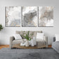 Abstract Grey Wood Print Wall Art Set of 3