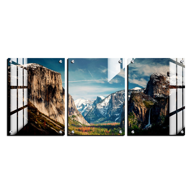 Assorted Landscape Wood Print Wall Art Set of 3