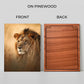 Lion Face Wood Print Wall Art