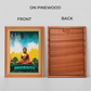Buddha Chanting With Colorful Background Wood Print Wall Art 18x23 Inches