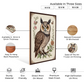 Owl With Steampunk Bird Wood Print Wall Art