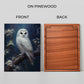 Antique Owl Wood Print Wall Art