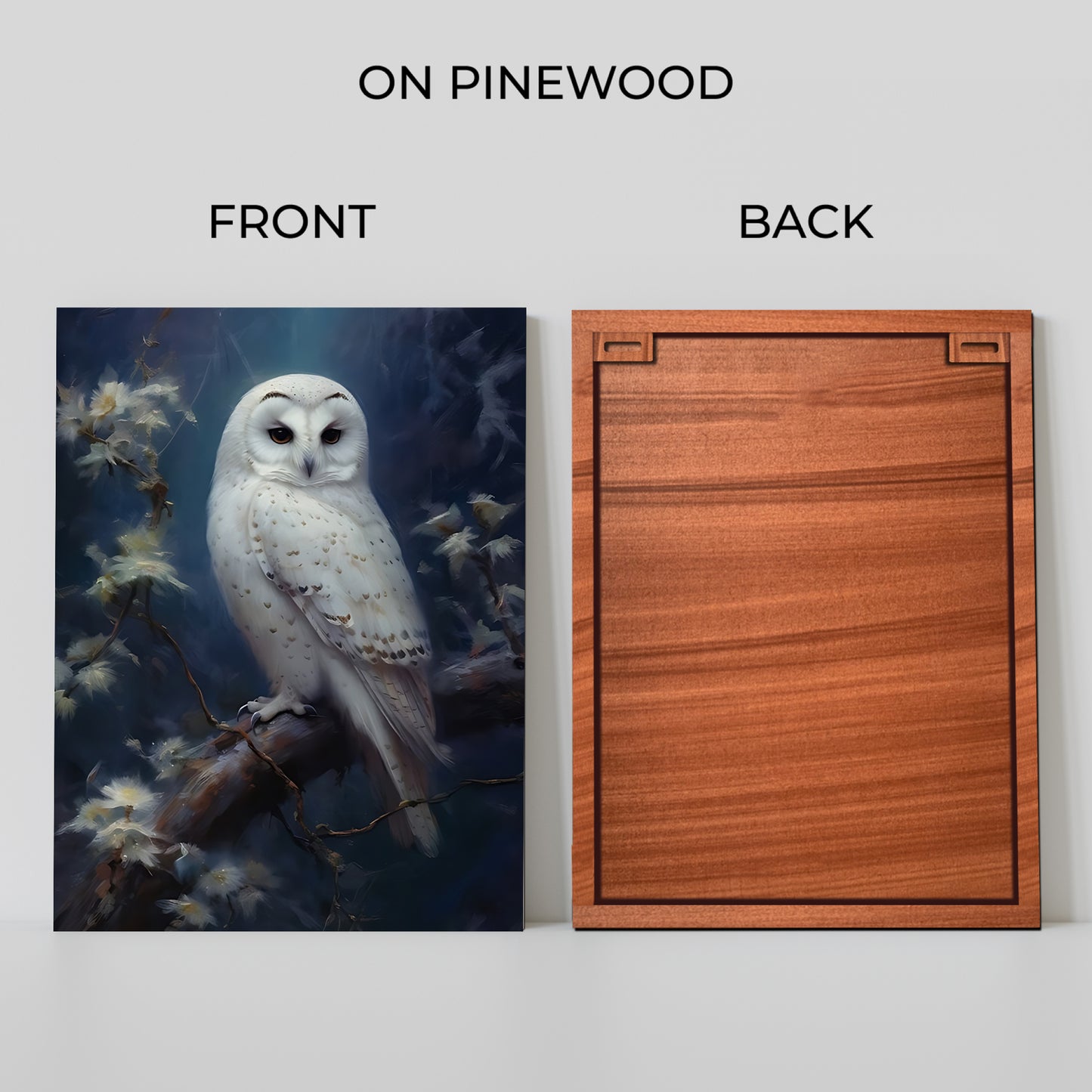 Antique Owl Wood Print Wall Art