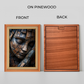 Human Sleeping Face Wooden Cutout  Wood Print Wall Art 18x23 Inches