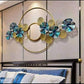 Flower and Mirror Large Metal Wall Art