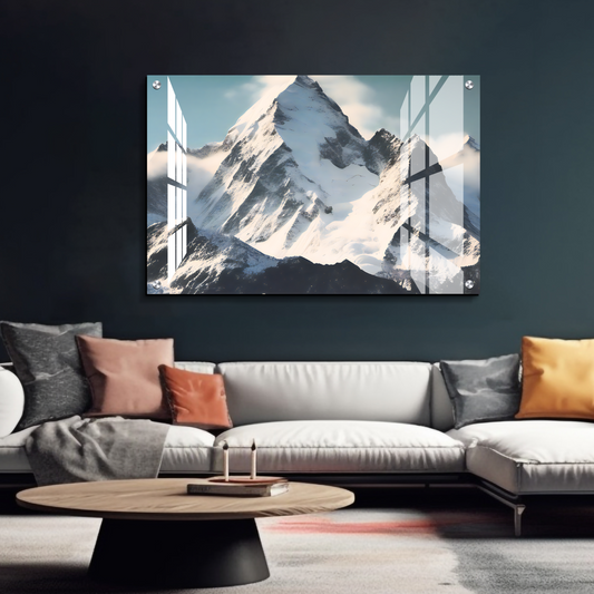 Ice Mountain Nature Landscape Luxury Wall Art Painting