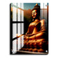 Buddha Meditating in Nature Wood Print Wall Art