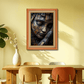 Human Sleeping Face Wooden Cutout  Wood Print Wall Art 18x23 Inches