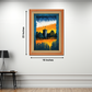Castle With Multicolor Shades Wood Print Wall Art 18x23 Inches