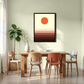Beige Ombre Wood Print Wall Art