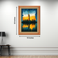 Fort With Flashing Colors Wood Print Wall Art 18x23 Inches