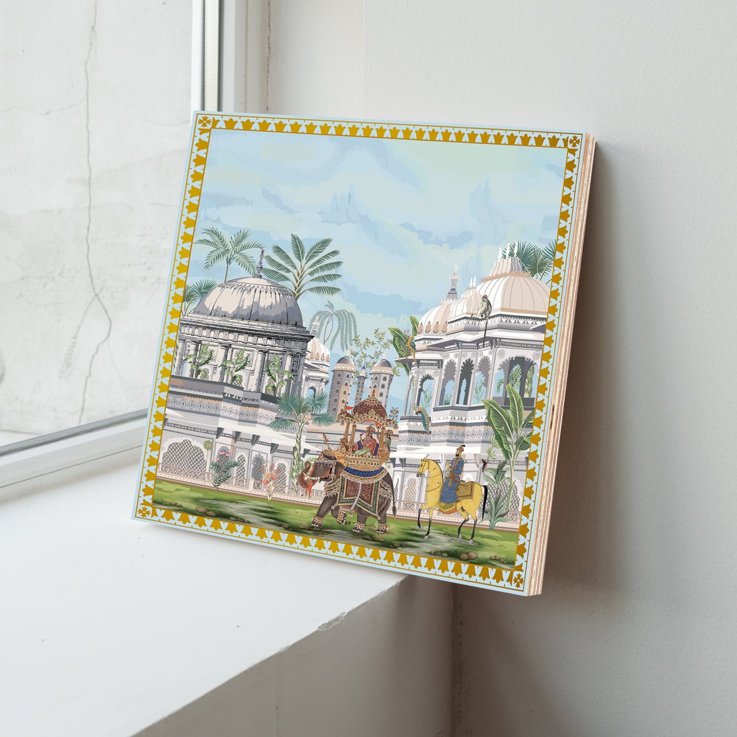 Mughal Empire Luxury Wood Print Wall Art