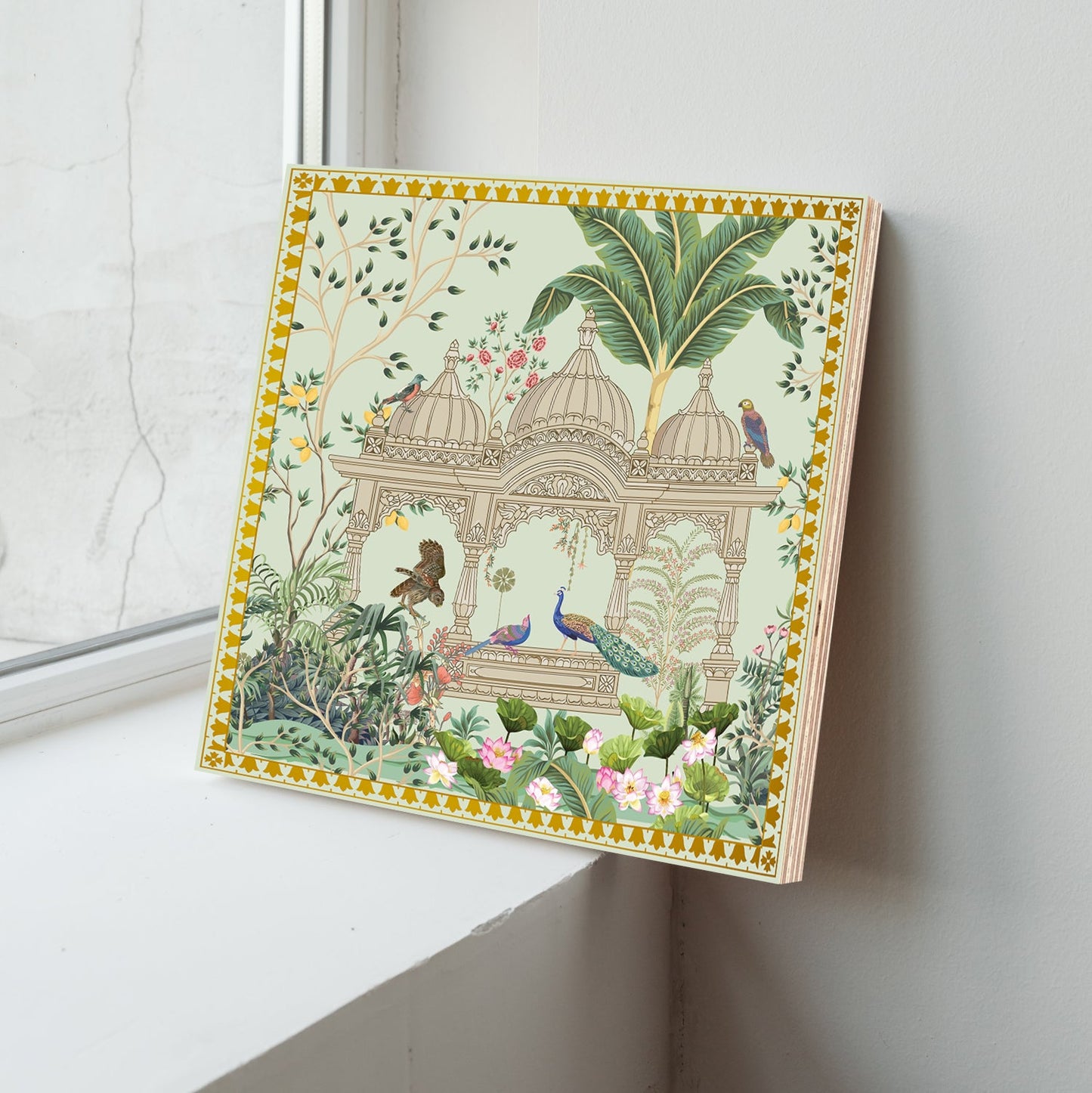 Royal Garden Luxury Wood Print Wall Art