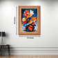 Bunch Of Flowers Wood Print Wall Art 18x23 Inches
