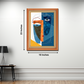 Face Abstract Wood Print Wall Art 18x23 Inches
