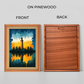 Fort With Flashing Colors Wood Print Wall Art 18x23 Inches