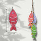 Antique Wooden Imitative Fish Wall Hanging