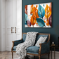 Colorful Leaves Luxury Wall Art Painting